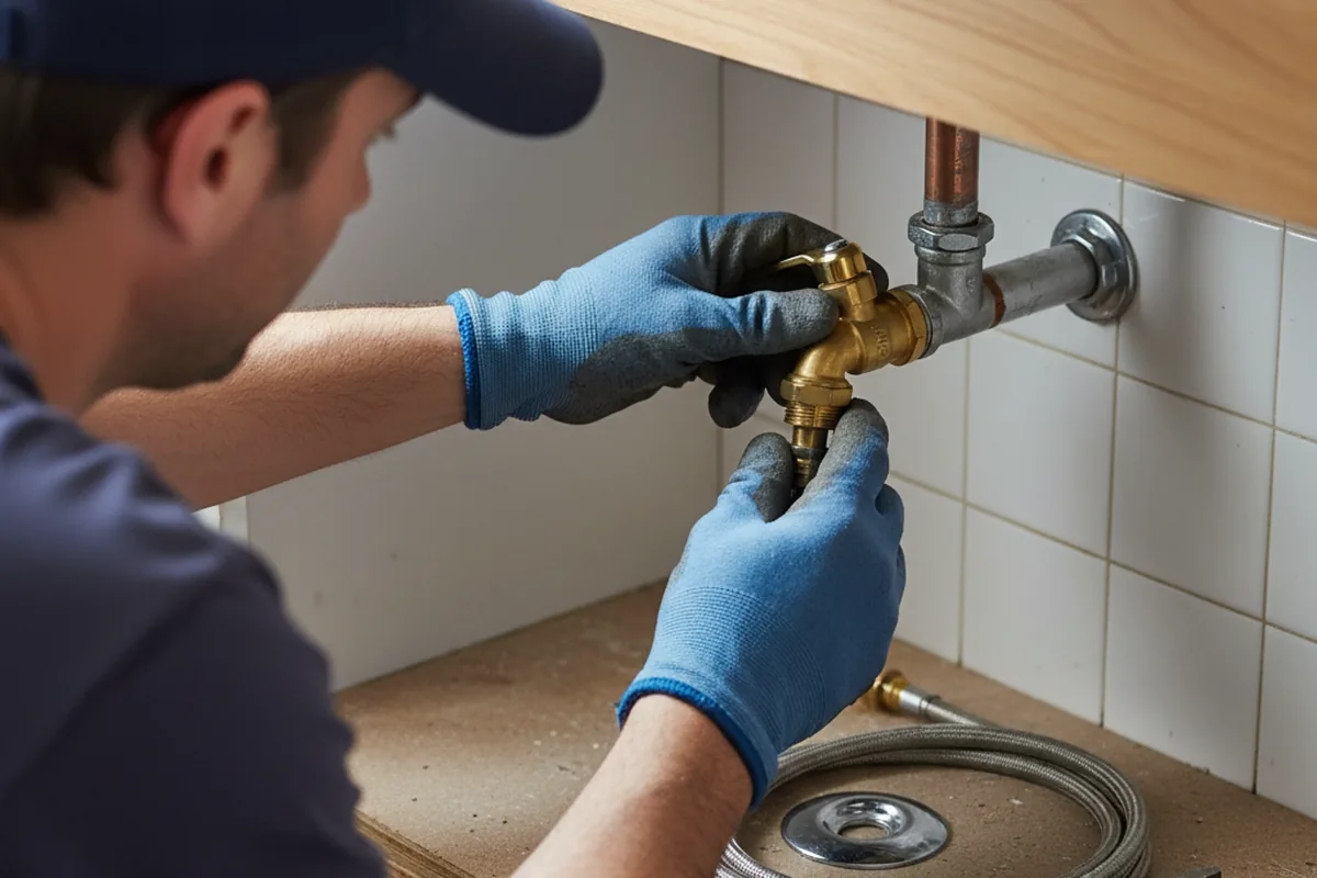 Shutoff valve and fitting work during Emergency Plumbing in Great Neck